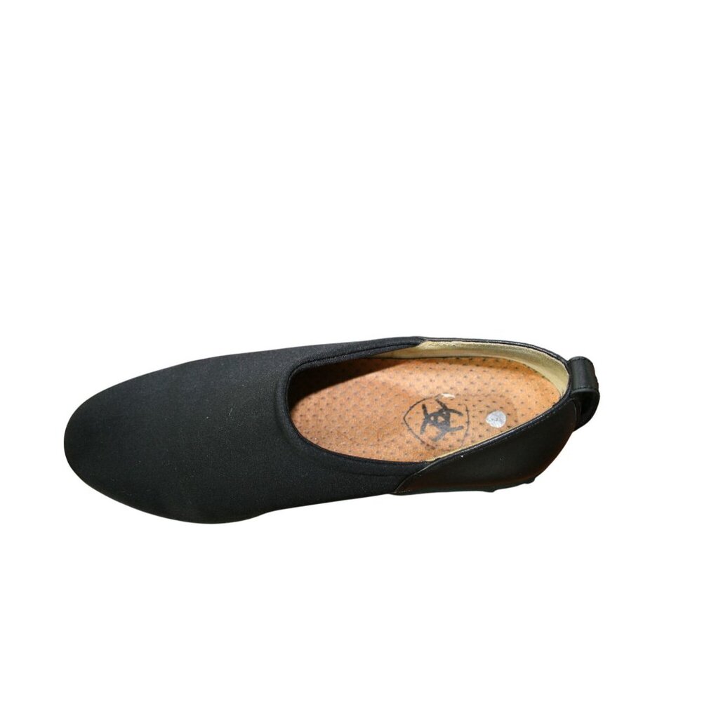 Ariat Womens Black Slip-On Shoes With Leather Trim & Low Heel USA Size 7 - Picture 3 of 11